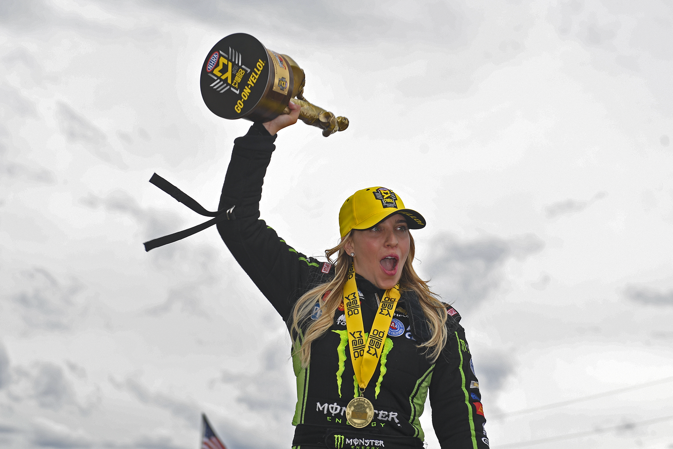 Brittany Force (Top Fuel) and Erica Enders (Pro Stock) won at the ninth eve...