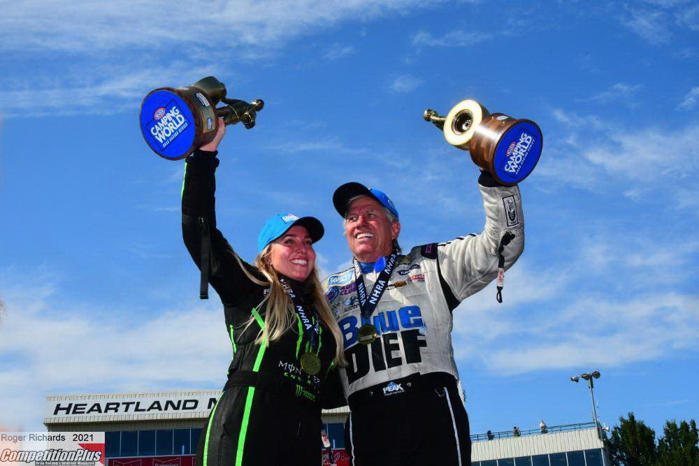 John Force Tears Up While Talking About Watching Daughter Brittany