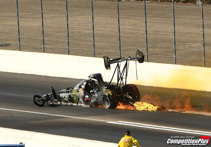 UPDATED: TOP FUEL CHAMP FORCE MENDING FROM VIOLENT FIRST-ROUND CRASH AT  POMONA | Competition Plus
