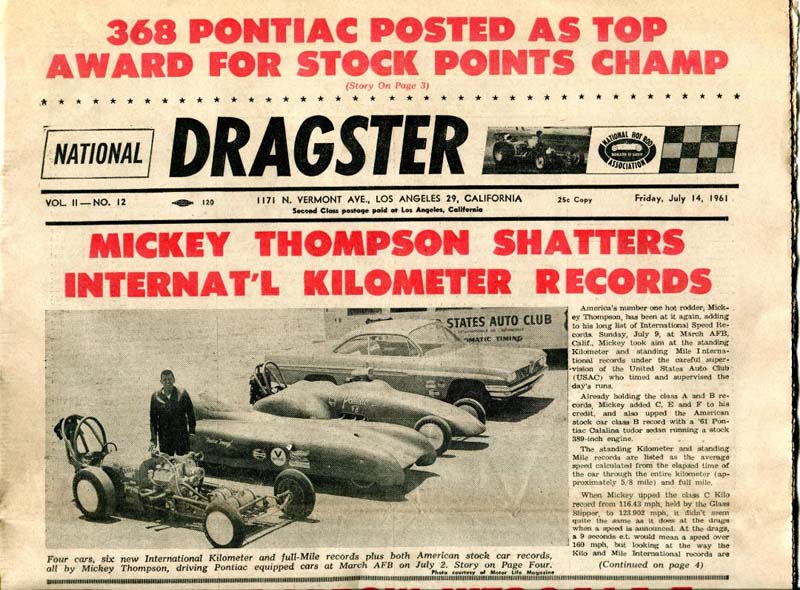 DRAG RAGS OF 1961: CONTROVERSY STALKS NHRA | Competition Plus