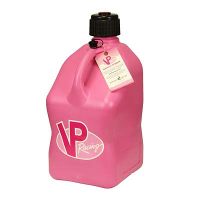 Pink jug with tag
