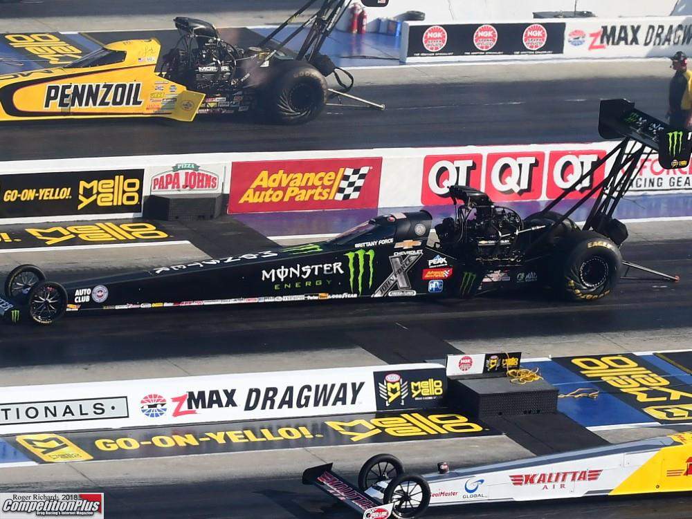 TOP FUEL'S BRITTANY FORCE JOINS FUNNY CAR-DRIVING SISTER COURTNEY AS FRIDAY  LEADER | Competition Plus