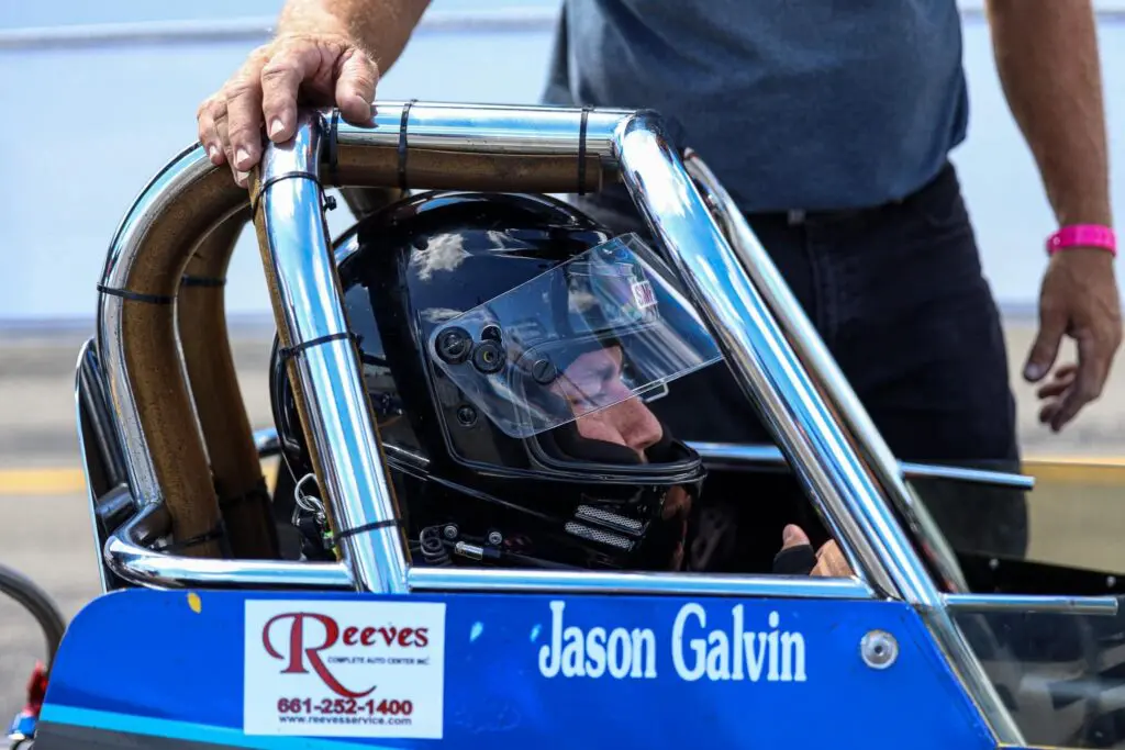 Galvin in dragster