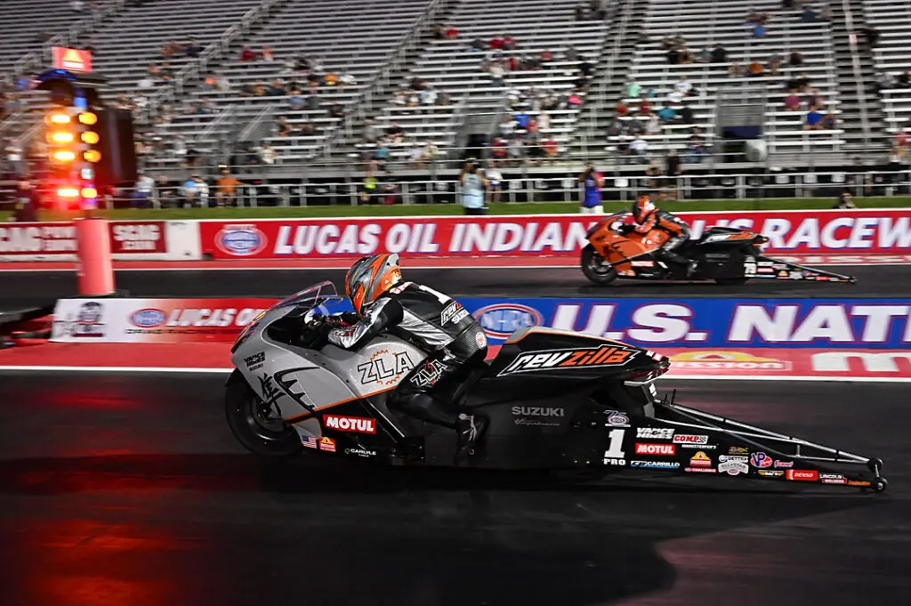 pro stock motorcycle final round too fast too tasty