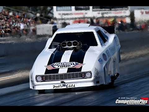 PLATE GOES NO.1! 5.48 RUN AFTER REUNION CRASH – NOSTALGIA FUNNY CAR BAKERSFIELD MARCH MEET