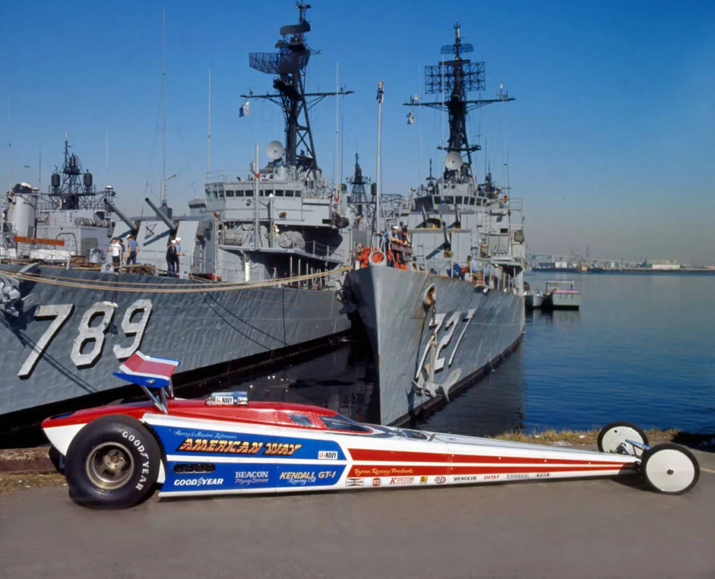 13 a. top fuel american way re car top fueler color copy