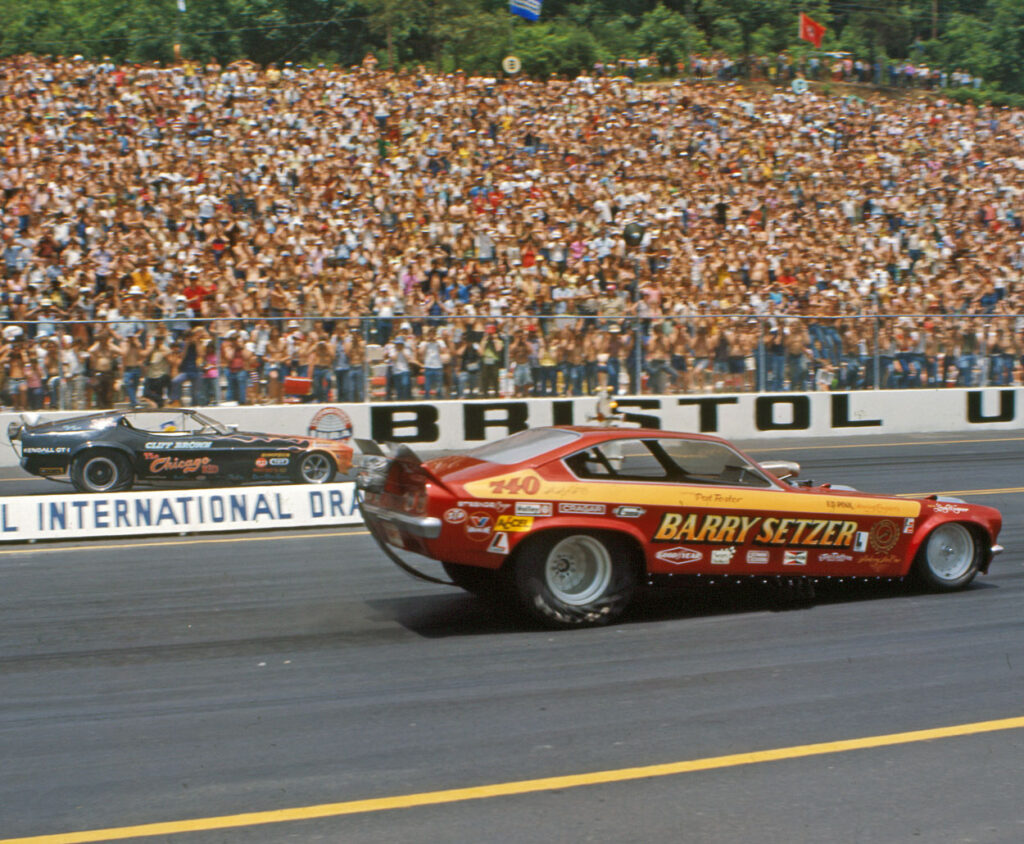 no 12 funny car barry setzer vs cliff brown color copy