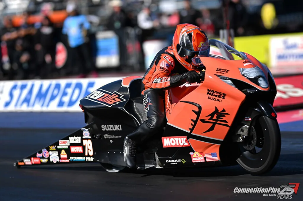 pro stock bike low qualifier saturday gaige herrara 2